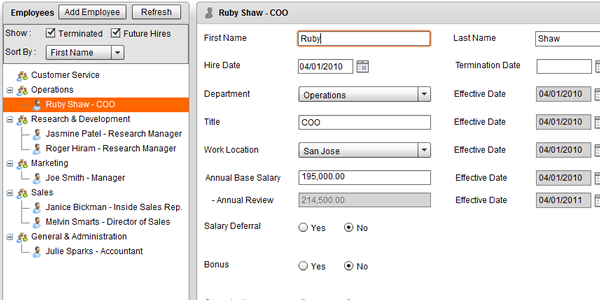 screenshot of AppComputing BudgetEngine
